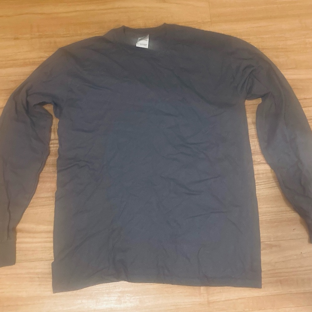 Gildan Unisex Charcoal Long Sleeve Tee